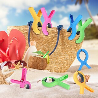 Foto 7 | Foto 7 | Pinzas Para Toallas De Playa Gomedi Grandes 13 Cm Paquete De 8 Para Sillas De Playa - Venta Internacional.