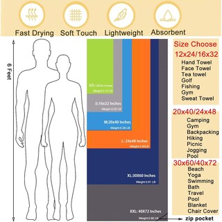 Foto 2 | Foto 2 | Toalla De Microfibra Rainleaf De Secado Rápido Superabsorbente 40 X 72 Cm - Venta Internacional.