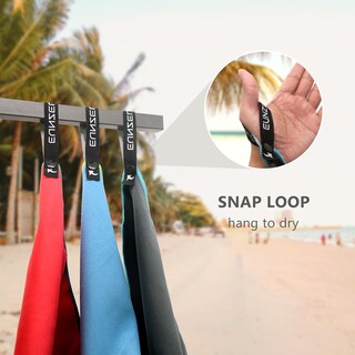 Foto 4 | Foto 4 | Toalla De Camping Eunzel De Microfibra De Secado Rápido 3 Tamaños 1 Paquete Azul Marino - Venta Internacional.