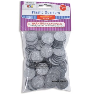 Foto 4 | Foto 4 | Set De Monedas De Plástico Learning Advantage Play Quarters X100 - Venta Internacional.