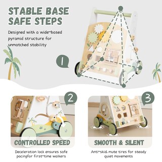 Foto 6 | Foto 6 | Push Walker De Madera Para Bebés Bpmfkid Forest Adventure Con Actividad - Venta Internacional.