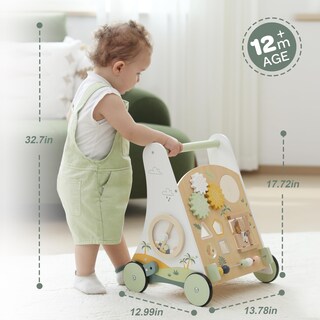 Foto 7 | Foto 7 | Push Walker De Madera Para Bebés Bpmfkid Forest Adventure Con Actividad - Venta Internacional.