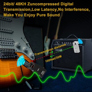 Foto 4 | Foto 4 | Sistema De Guitarra Inalámbrico Getaria Upgrade Con Batería Recargable - Venta Internacional.