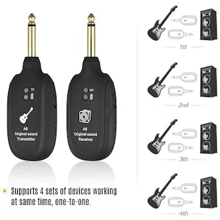 Foto 4 | Foto 4 | Sistema De Guitarra Inalámbrico Ingpartner A8 Uhf 2 Modos De Alcance De 100 M - Venta Internacional.