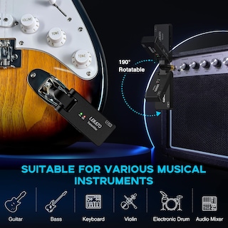 Foto 6 | Foto 6 | Sistema De Guitarra Inalámbrico Lekato Ws-100 Con Estuche De Carga - Venta Internacional.