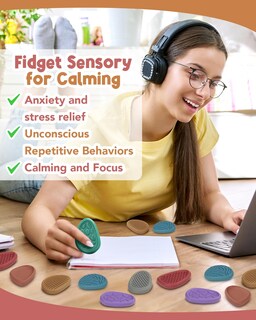 Foto 6 | Foto 6 | Fidget Toys Klt Sensory Stone Paquete De 24 Unidades Para Adultos Y Niños - Venta Internacional.