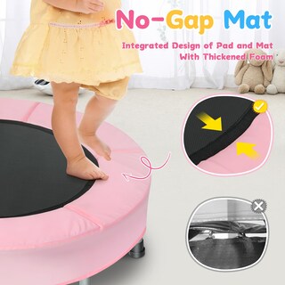Foto 2 | Foto 2 | Trampolín Bcan Mini Plegable De 91 Cm Con Asa Para 2 A 5 Años Color Rosa - Venta Internacional.