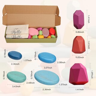 Foto 6 | Foto 6 | Bloques Apilables Oessuf Stacking Rocks Piedras De Equilibrio 26 Unidades - Venta Internacional.