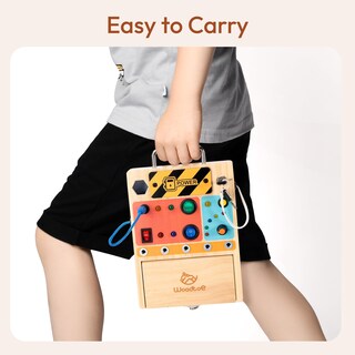 Foto 3 | Foto 3 | Busy Board Woodtoe 3 En 1 Con Luz Led Montessori Para Niños Pequeños - Venta Internacional.