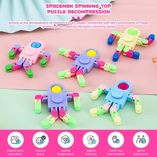 Foto 2 | Foto 2 | Cadena Transformable Fidget Sensory Spinner Toys Aydsutr X12 - Venta Internacional.
