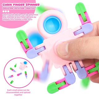 Foto 4 | Foto 4 | Cadena Transformable Fidget Sensory Spinner Toys Aydsutr X12 - Venta Internacional.