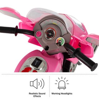 Foto 3 | Foto 3 | Motocicleta Eléctrica Lil' Rider De 3 Ruedas Para Niños De 3 A 6 Años Color Rosa - Venta Internacional.