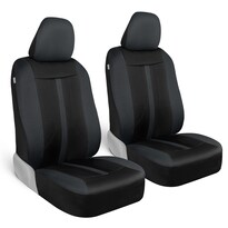 Fundas De Asiento Motor Trend De Tela Gris En La Parte Delantera Para Coche  Camión  Furgoneta - Venta Internacional.