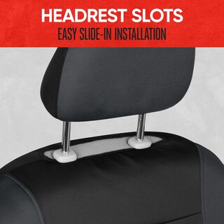 Foto 3 | Foto 3 | Fundas De Asiento Motor Trend De Tela Gris En La Parte Delantera Para Coche Camión Furgoneta - Venta Internacional.