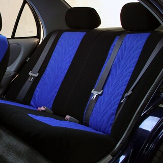 Foto 2 | Foto 2 | Juego De Fundas Para Asientos De Coche Fh Group Color Azul Tela De Primera Calidad Trasera - Venta Internacional.