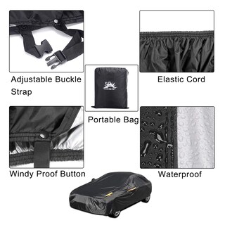 Foto 3 | Foto 3 | Funda De Coche Color Rain Time Totalmente Impermeable Para Todo Tipo De Clima Sedán - Venta Internacional.