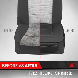 Foto 6 | Foto 6 | Fundas De Asiento Motor Trend De Piel Sintética Paquete De 2 Negras Con Bolsillos - Venta Internacional.