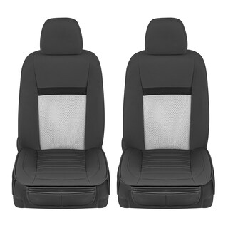 Foto 7 | Foto 7 | Fundas De Asiento Motor Trend De Piel Sintética Paquete De 2 Negras Con Bolsillos - Venta Internacional.