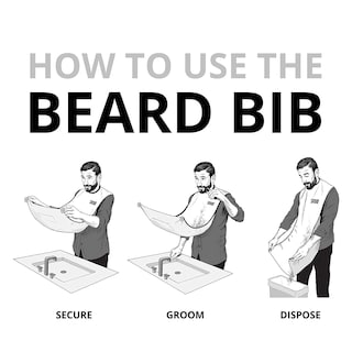 Foto 3 | Foto 3 | Set De Afeitado Beard King Para Hombre Con Forma De Babero Color Azul - Venta Internacional.