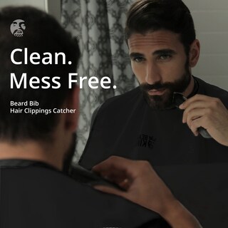 Foto 2 | Foto 2 | Set De Afeitado Beard King Para Hombre Con Forma De Babero Color Negro - Venta Internacional.