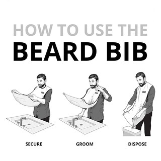 Foto 3 | Foto 3 | Set De Afeitado Beard King Para Hombre Con Forma De Babero Color Negro - Venta Internacional.