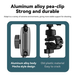 Foto 3 | Foto 3 | Soporte Para Cámara Telesin Super Clamp Con Cabezal Esférico Doble De 360° - Venta Internacional.