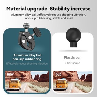 Foto 4 | Foto 4 | Soporte Para Cámara Telesin Super Clamp Con Cabezal Esférico Doble De 360° - Venta Internacional.