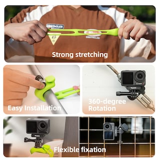 Foto 4 | Foto 4 | Soporte De Correa De Cámara Telesin Flexible Para Gopro Insta360 Dji - Venta Internacional.