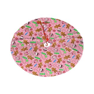 Foto 2 | Foto 2 | Falda Para Árbol De Navidad Harycnct Gingerbread Candy Pink 91 Cm - Venta Internacional.