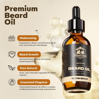 Foto 4 | Foto 4 | Aceite Para Barba Waking Forest Biotin Growth Con Vitamina E 60 Ml Sin Perfume - Venta Internacional.