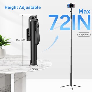 Foto 2 | Foto 2 | Trípode Y Palo Para Selfies Liphisy De 72 Pulgadas Para Teléfono Celular Y Cámara - Venta Internacional.