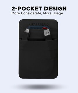 Foto 3 | Foto 3 | Funda Adhesiva Para Portátil Afterplug De 2 Bolsillos Color Negro - Venta Internacional.