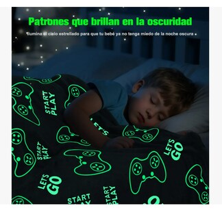 Foto 2 | Foto 2 | Cobija Frazada Magica Brilla En La Oscuridad Manta Cobertor