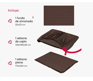 Foto 3 | Foto 3 | Juego De Sábanas Individual Microfibra Ultra Suave Premium