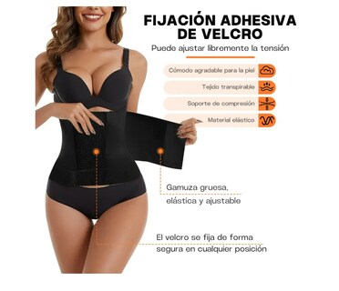 Foto 4 | Foto 4 | Faja Reductora Mujer Colombiano Para Vejiga Caida 3 Velcros