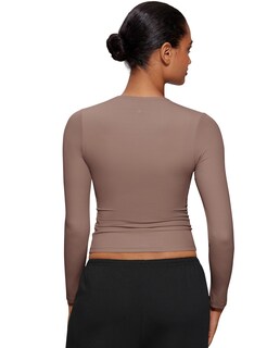 Foto 2 | Foto 2 | Camisa Crz Yoga Softembrace Manga Larga Para Mujeres Marrón Morado - Venta Internacional.