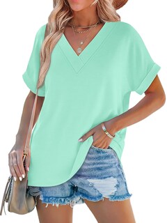 Foto 2 | Foto 2 | Blusas Wiholl Primavera Para Mujer 2025 Casual Elegante Cuello En V Verde S - Venta Internacional.