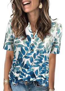 Foto 1 | Foto 1 | Top Xmtopye Con Estampado Floral Con Cuello En V Estilo Bohemio Verano 2025 - Venta Internacional.