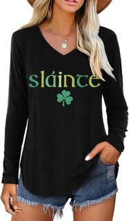 Foto 1 | Foto 1 | Camiseta De Manga Larga Sláince Irish St Patricks Day Para Mujer - Venta Internacional.