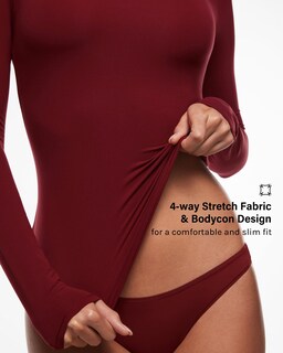 Foto 2 | Foto 2 | Camiseta Inlyric Inbarely Soft Cuello Alto Manga Larga Color Rojo - Venta Internacional.