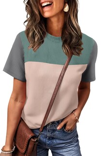 Foto 2 | Foto 2 | Camisa Wiholl De Punto De Manga Corta De Verano Para Mujer Color Verde - Venta Internacional.