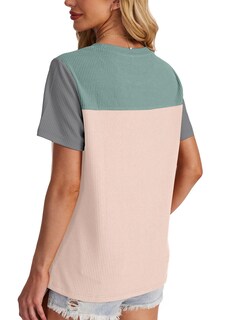 Foto 4 | Foto 4 | Camisa Wiholl De Punto De Manga Corta De Verano Para Mujer Color Verde - Venta Internacional.