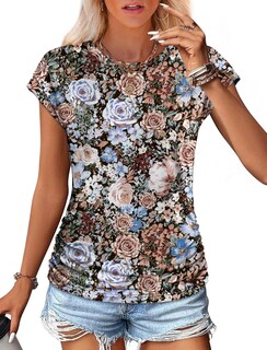 Foto 2 | Foto 2 | Camisetas De Verano Camisas De Manga Corta Para Mujer Blusas Elegantes Sampeel - Venta Internacional.