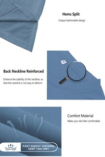 Foto 5 | Foto 5 | Camiseta Tipo Túnica Neyouqe Para Mujer Manga Larga Casual Azul Talla L - Venta Internacional.