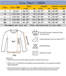 Foto 6 | Foto 6 | Camiseta Tipo Túnica Neyouqe Para Mujer Manga Larga Casual Azul Talla L - Venta Internacional.