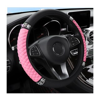 Foto 1 | Foto 1 | Funda Para Volante De Coche Osilly Bling 38 Cm Diamantes De Imitación Color Rosa - Venta Internacional.