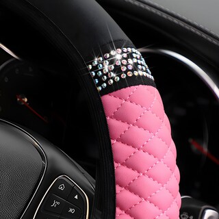 Foto 3 | Foto 3 | Funda Para Volante De Coche Osilly Bling 38 Cm Diamantes De Imitación Color Rosa - Venta Internacional.