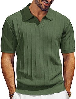 Foto 1 | Foto 1 | Polo Pj Paul Jones De Punto Con Cuello En V Y Manga Corta Para Hombre - Venta Internacional.
