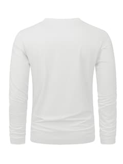Foto 2 | Foto 2 | Camiseta Blanca De Algodón De Manga Larga Shirt Magnivit Para Hombre - Venta Internacional.
