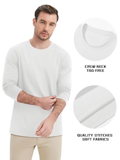 Foto 6 | Foto 6 | Camiseta Blanca De Algodón De Manga Larga Shirt Magnivit Para Hombre - Venta Internacional.